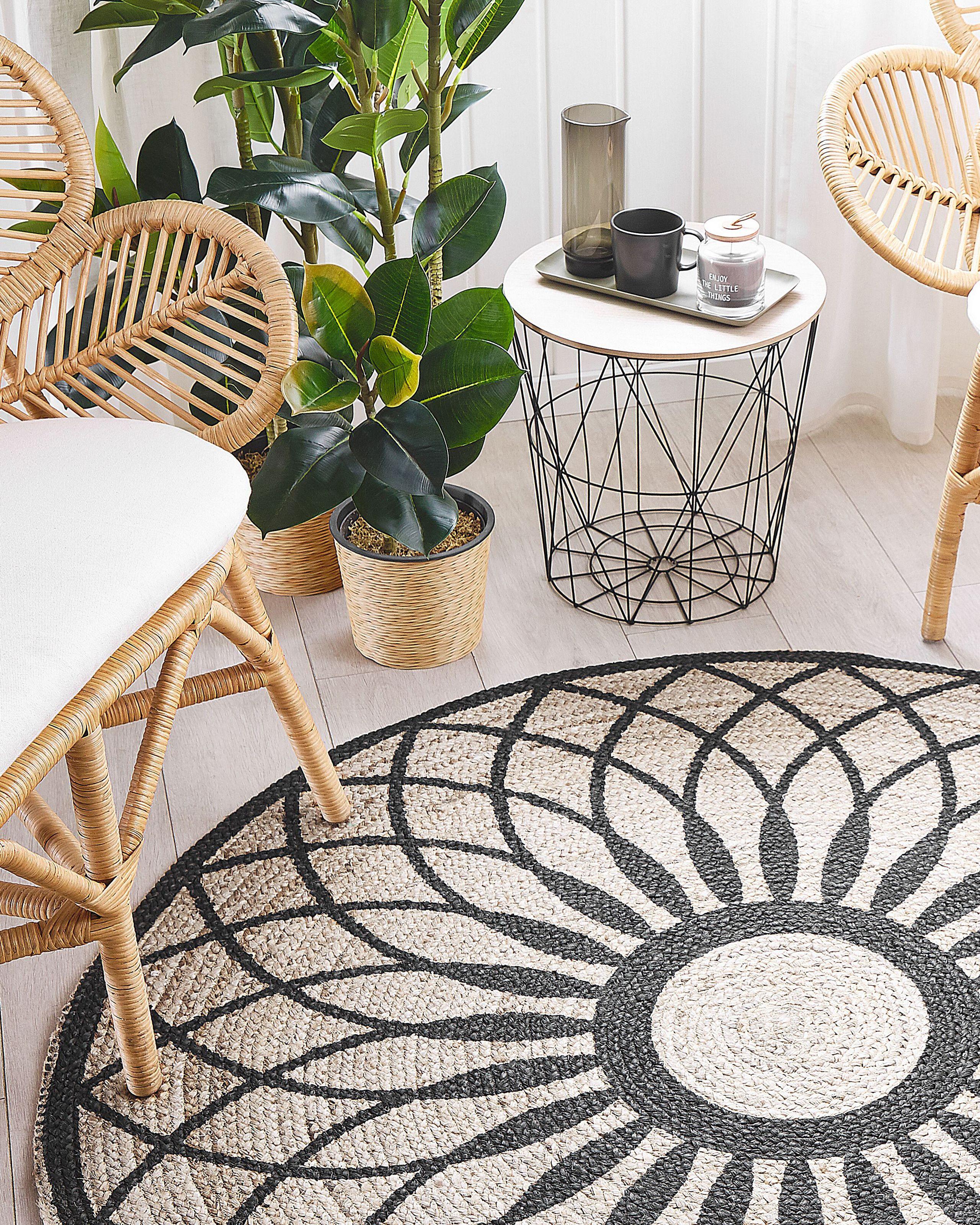 Beliani Tapis en Jute Boho KULLAR  