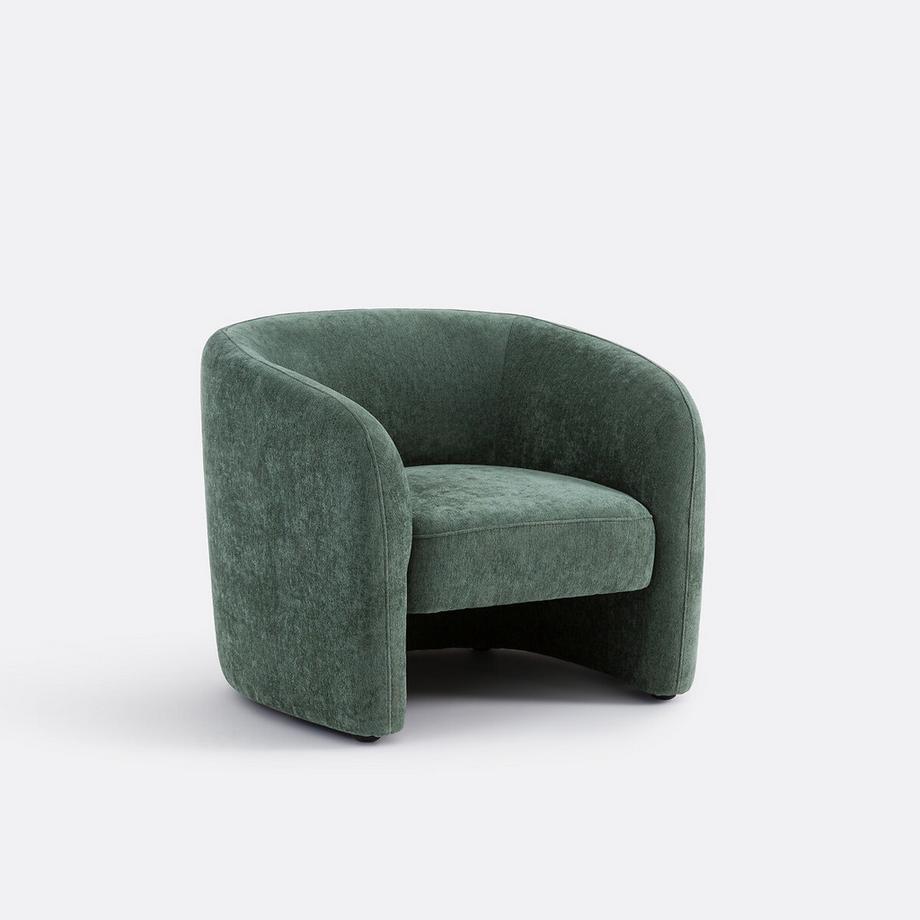 Feiner Chenille-Sessel
