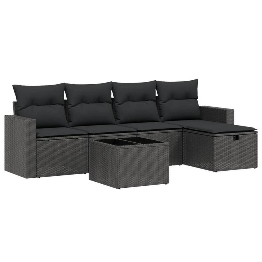 set divano da giardino Polirattan