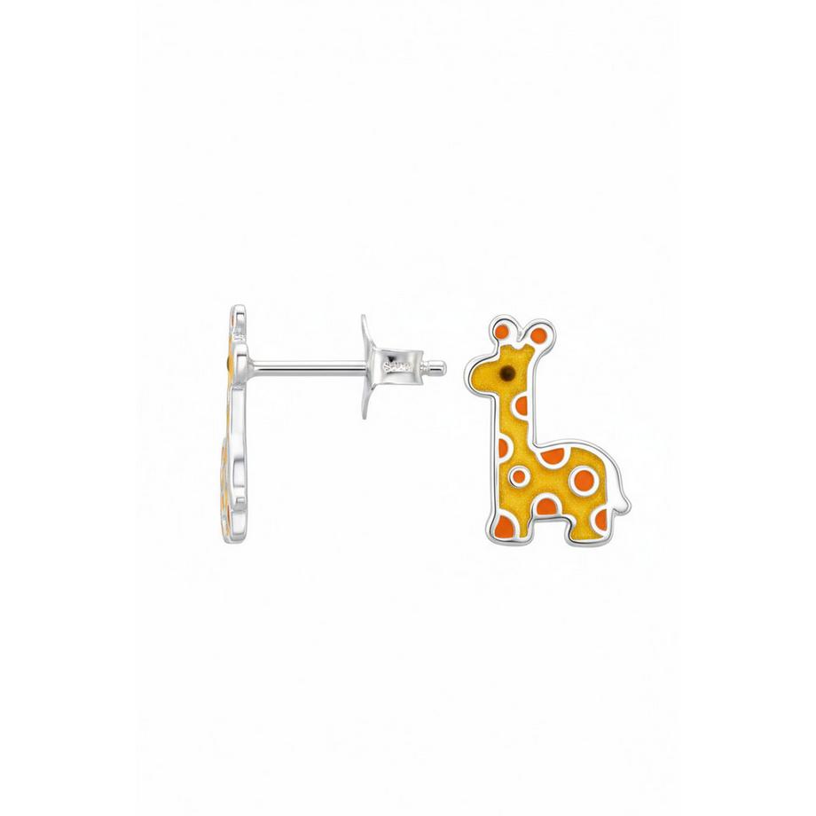Maxte  Boucles d’eilles Enfant en  Sterling Motif Girafe avec 