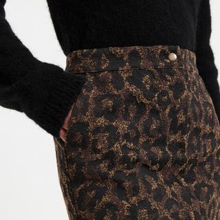 La Redoute Collections Gerader Minirock Leopardenmuster  