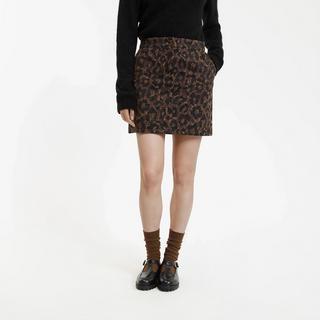 La Redoute Collections Gerader Minirock Leopardenmuster  