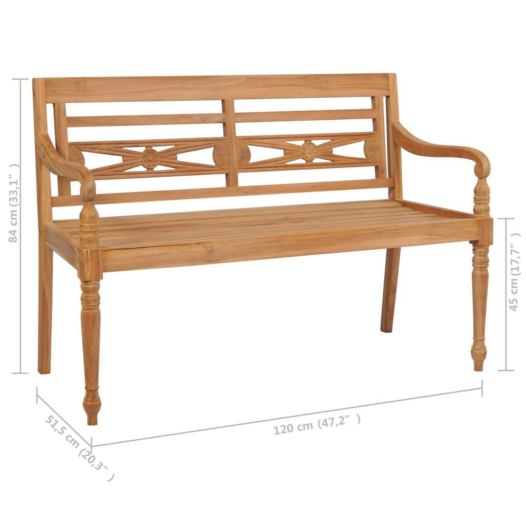 VidaXL panca Teak riciclato  