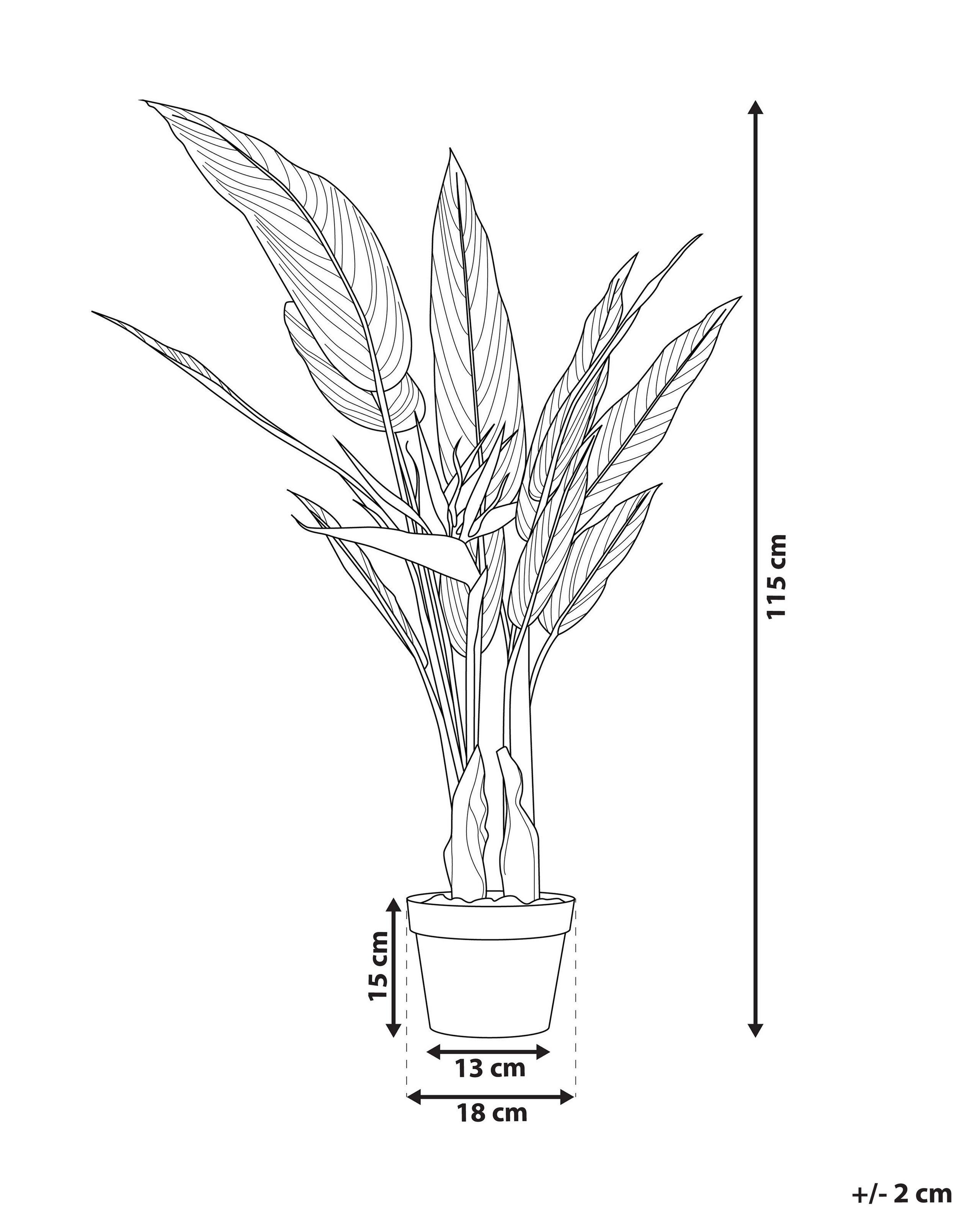 Beliani Pianta artificiale en Materiale sintetico STRELITZIA TREE  