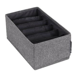 Bigso Box of Sweden SOFT Organizer Grau   6 Fächer schmal  