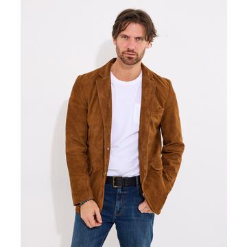 Blazer-Jacke aus weichem Wildleder