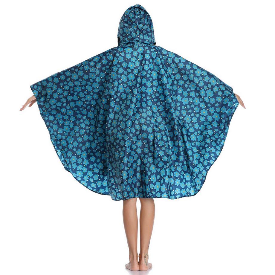 Alopini Mantella antipioggia con cappuccio e cerniera riutilizzabile  