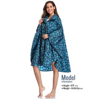 Alopini Mantella Antipioggia con Cappuccio Cerniera Riutilizzabile  