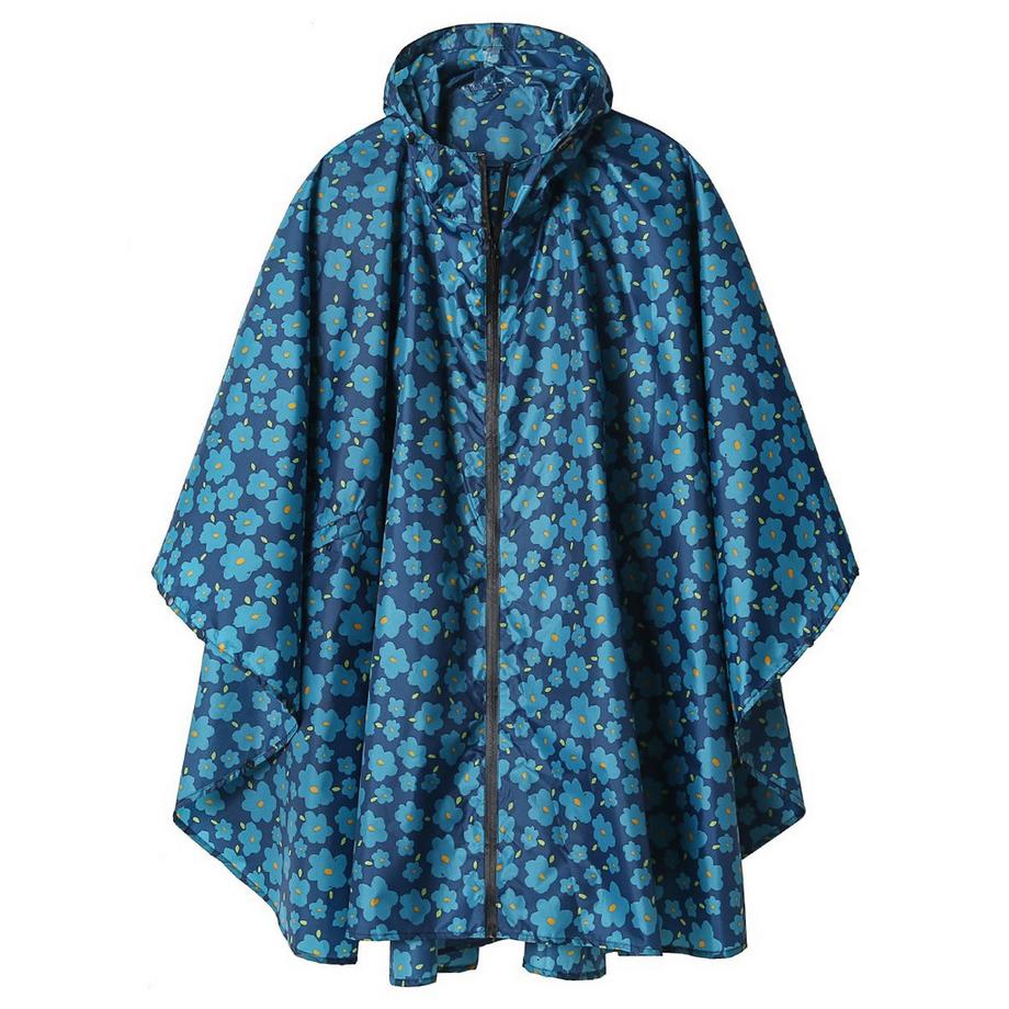 Regencape mit Kapuze Reißverschluss, wiederverwendbare Regenmantel, regen Poncho Fahrrad Wandern