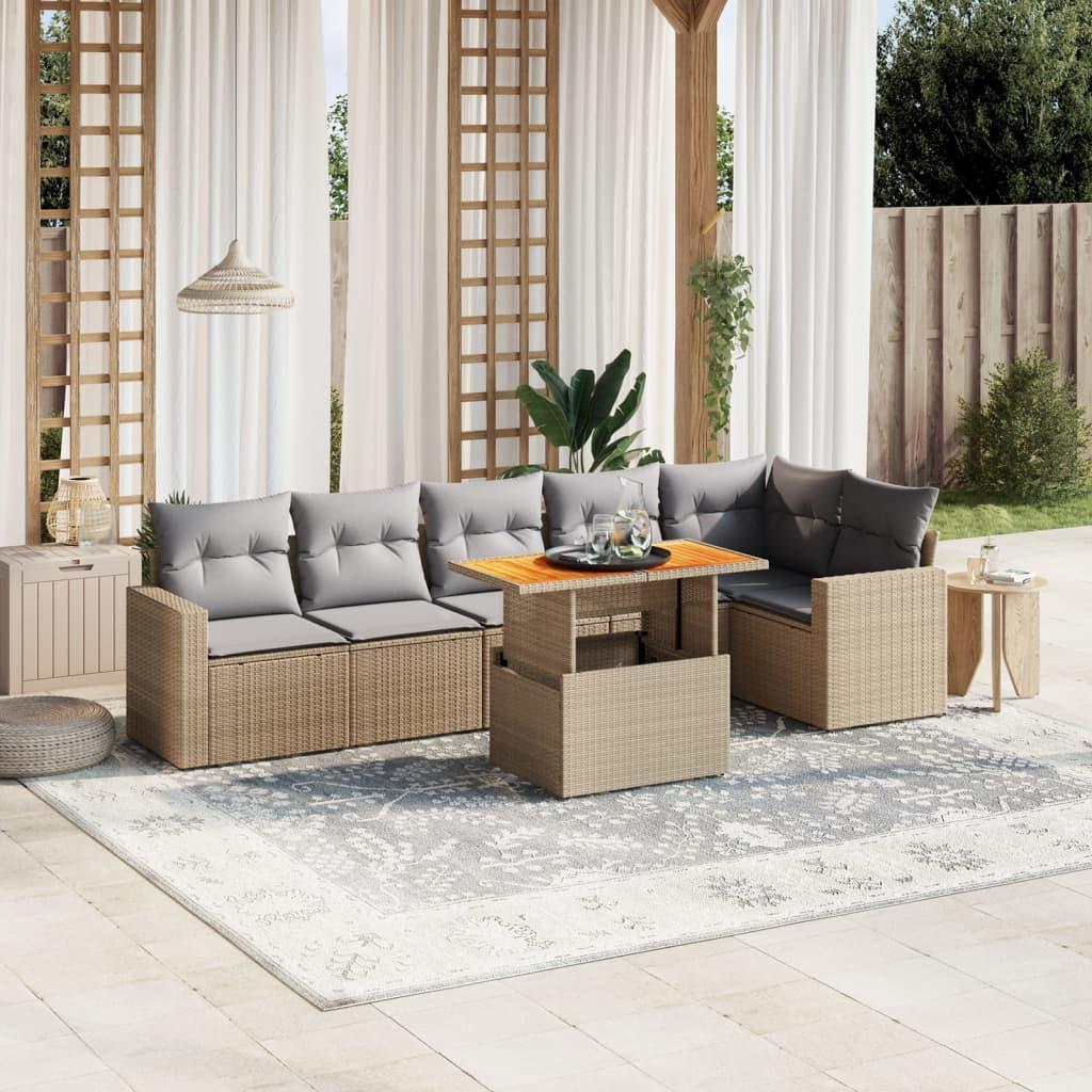 VidaXL Garten sofagarnitur poly-rattan  