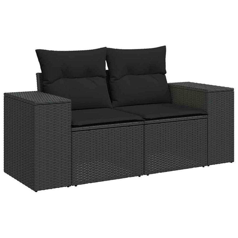 VidaXL set di divani da giardino Polirattan  