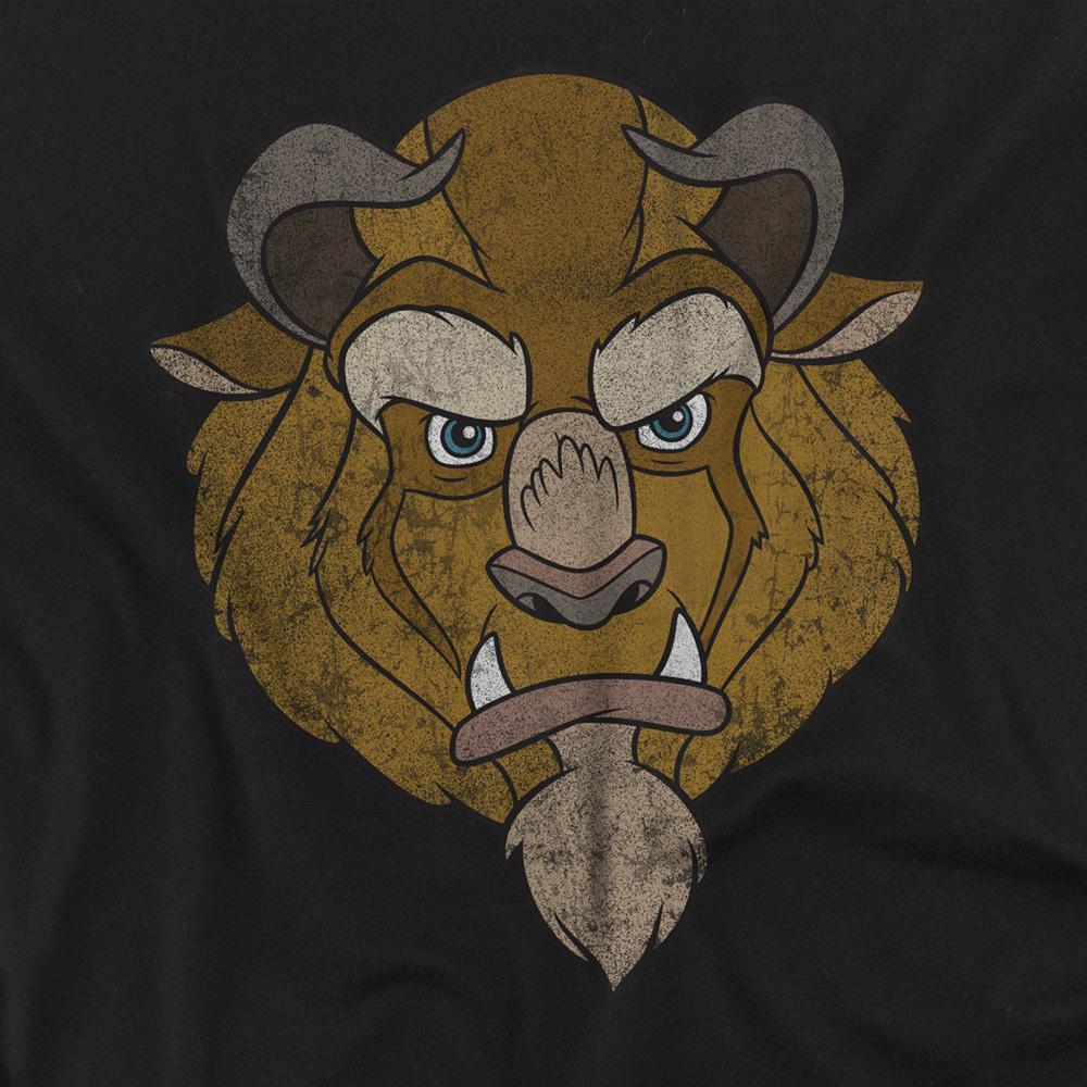 Beauty And The Beast Beauty and the Beast Beast Face T-Shirt Maniche Lunghe  