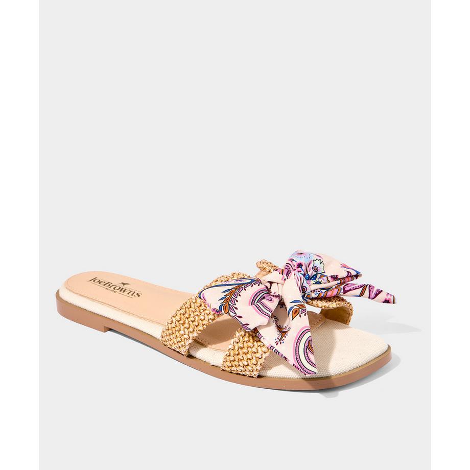 Joe Browns Sandali con Suola Intrecciata e Fiocco  