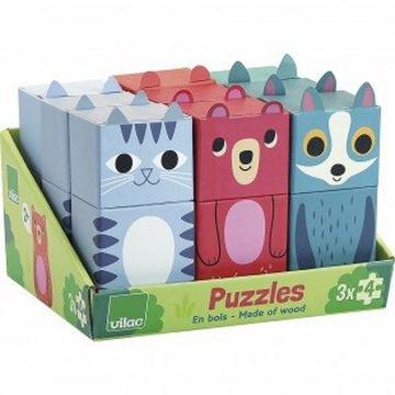 Mini Puzzle 3 x 4 pièces, Ingela P. Arrhenius, Puzzles, Vilac, chien