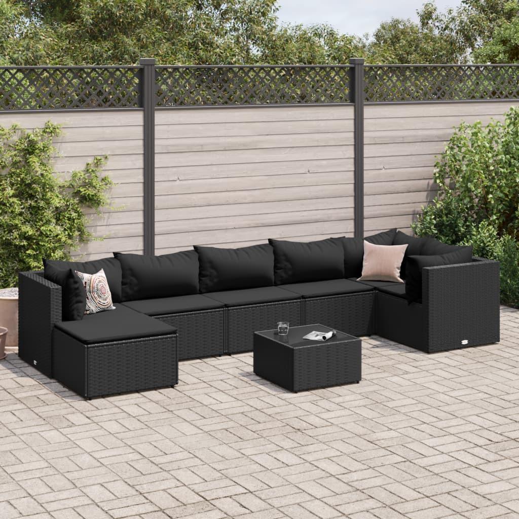 VidaXL set salotto da giardino Polirattan  