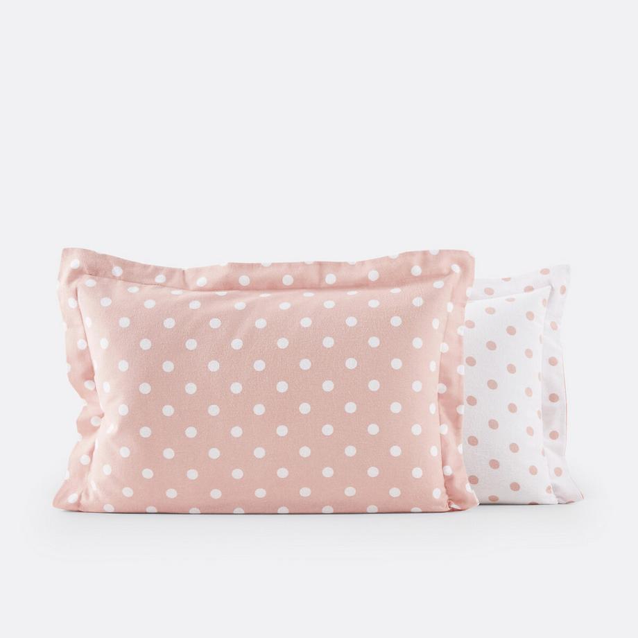 La Redoute Intérieurs Taie d'oreiller Clarisse Flanelle à Pois  