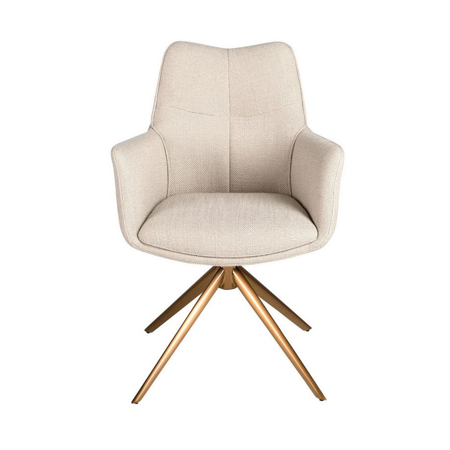 ANGEL CERDA Chaise pivotante en tissu  