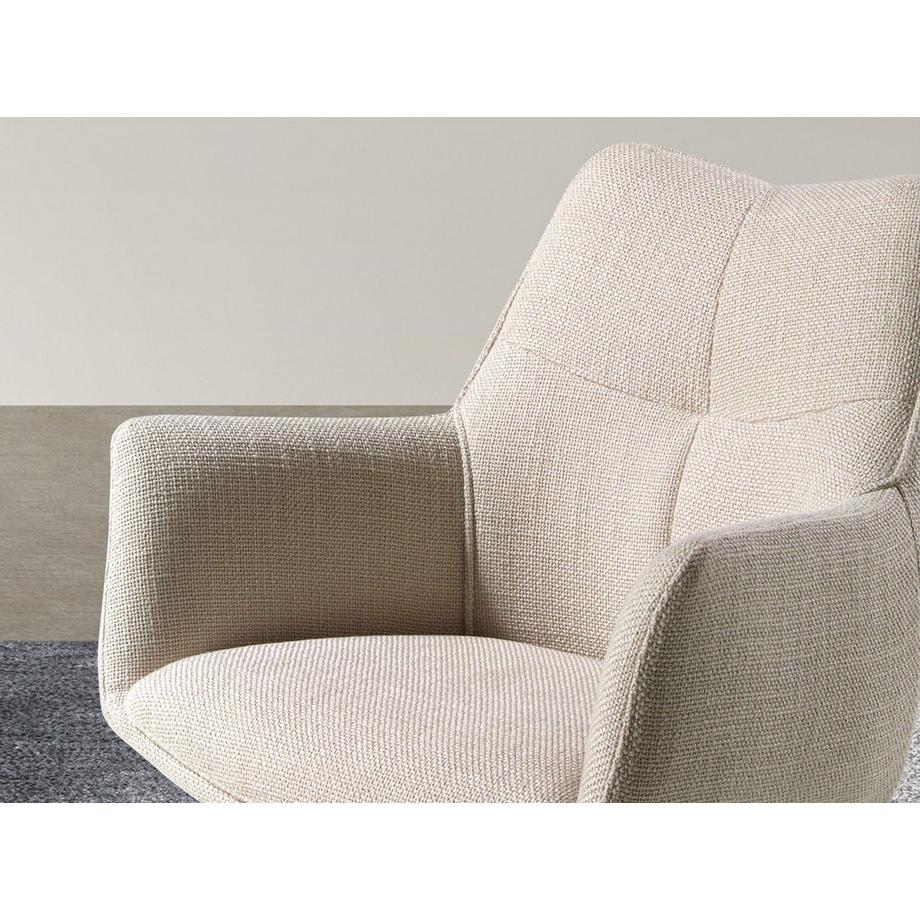 ANGEL CERDA Chaise pivotante en tissu  