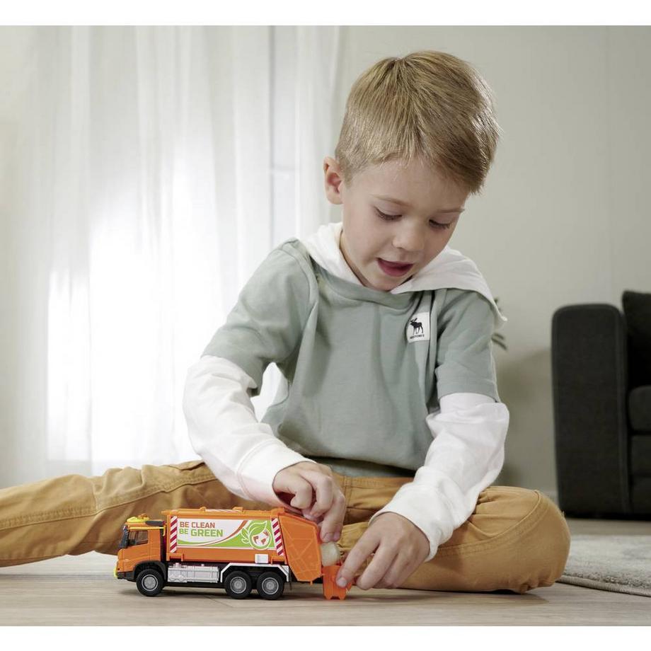 Majorette  Volvo Müllabfuhr mit Licht & Sound 