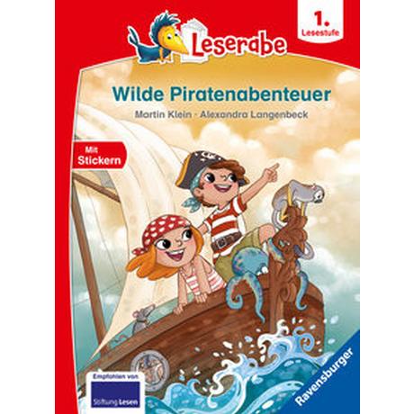 Wilde Piratenabenteuer - Leserabe ab 1. Klasse - Erstlesebuch für Kinder ab 6 Jahren Klein, Martin; Langenbeck, Alexandra (Illustrationen) Gebundene Ausgabe 