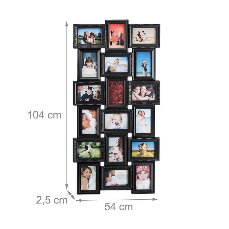 B2X Cadre collage pour 18 photos  