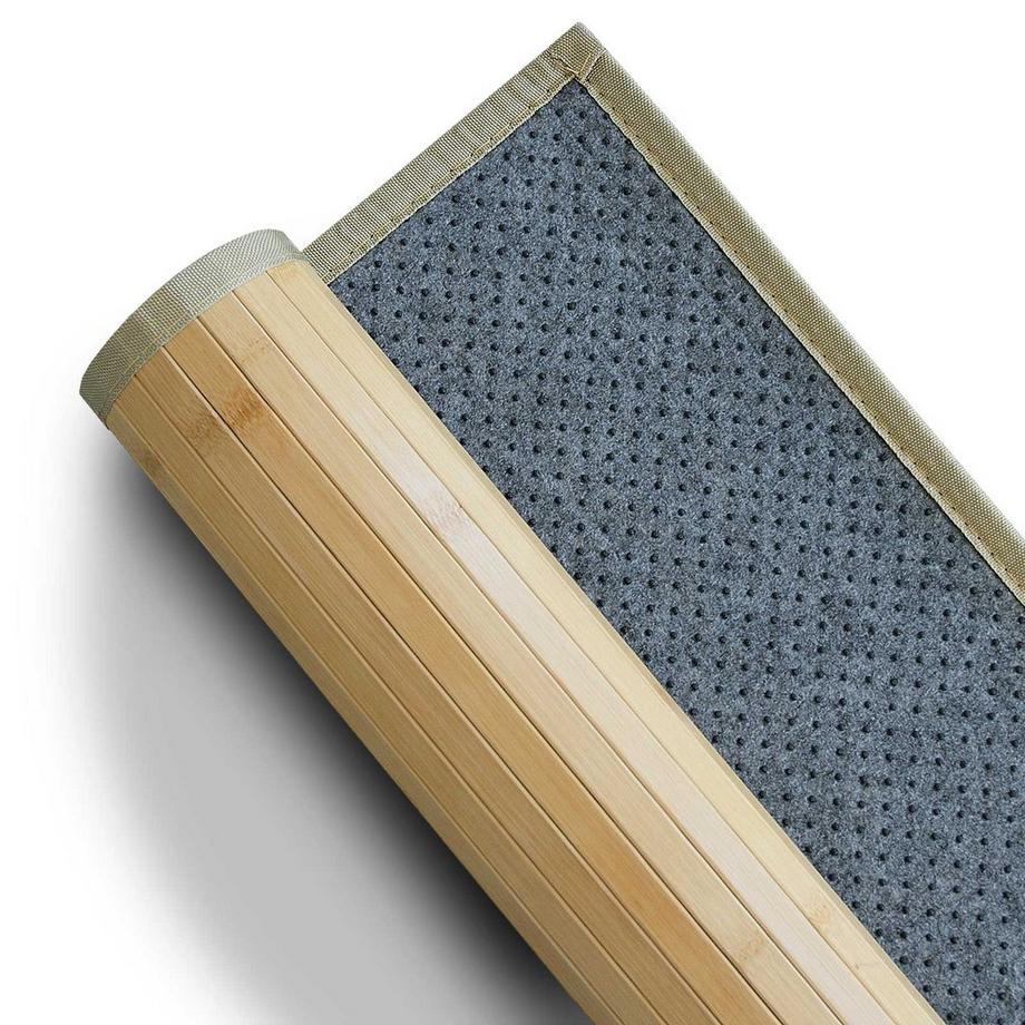 Casa Pura  Bambus-Teppich | Marigold | Bambusmatte für Bad & Wohnzimmer 