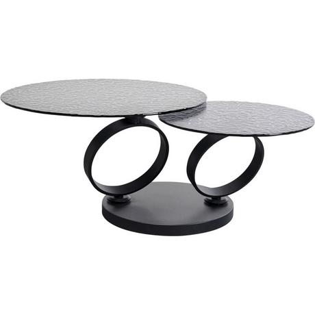 KARE Design Table basse Beverly Bubble noir 133x80  