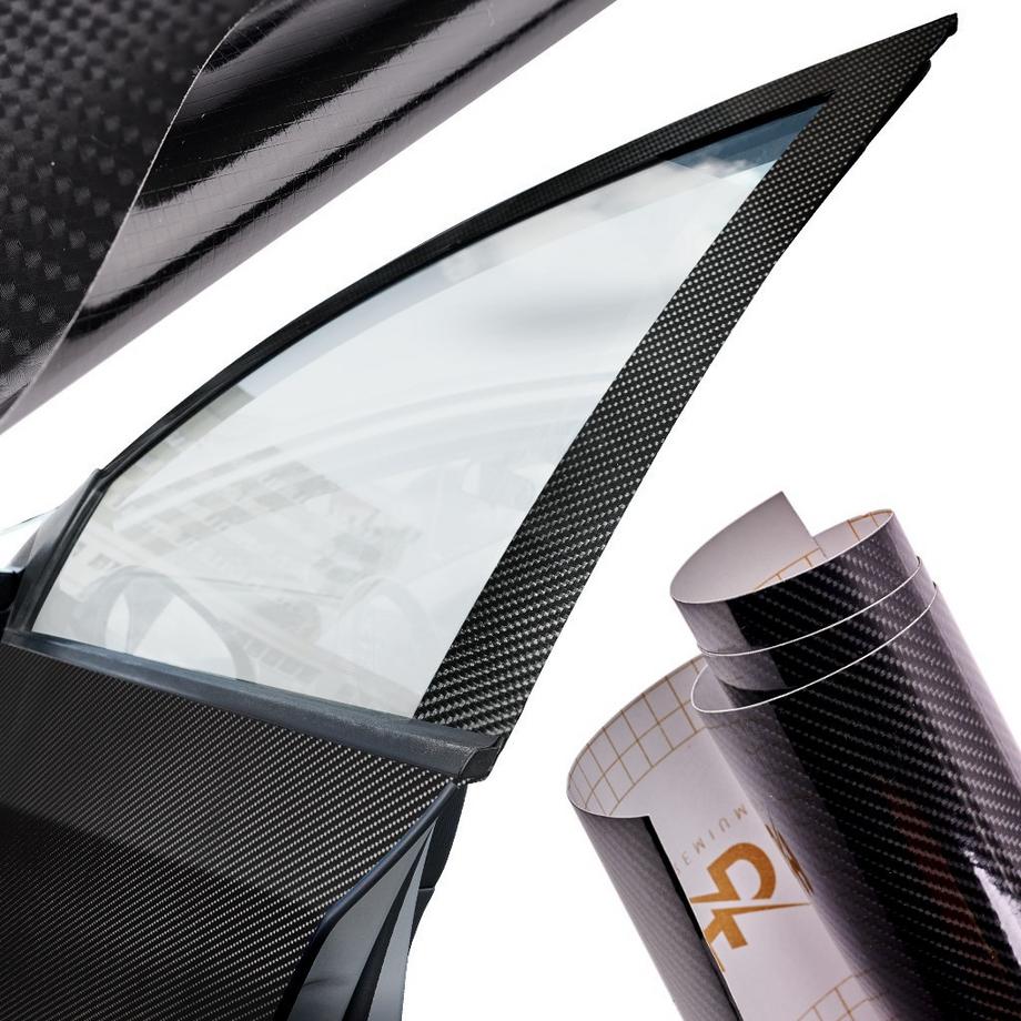 Pricenet  Film en rouleau Carbone 5D noir 1,52x18m 