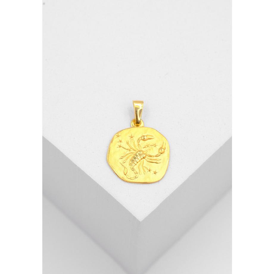 MUAU Schmuck  Anhänger Sternzeichen Skorpion Gelbgold 750, 16x22mm 