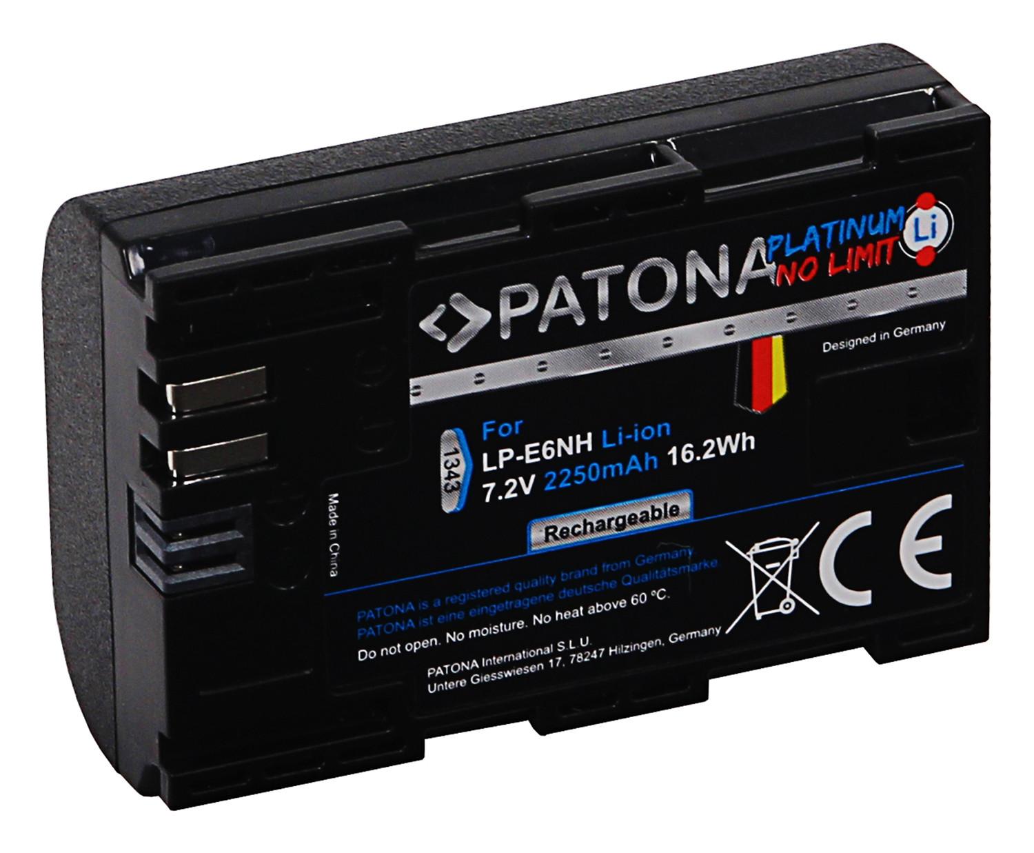 Patona  PATONA 1343 batterie de caméra/caméscope Lithium-Ion (Li-Ion) 2250 mAh 