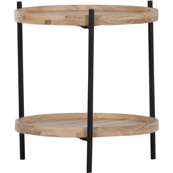 mutoni Table d'appoint Pierrafeu rond 43  