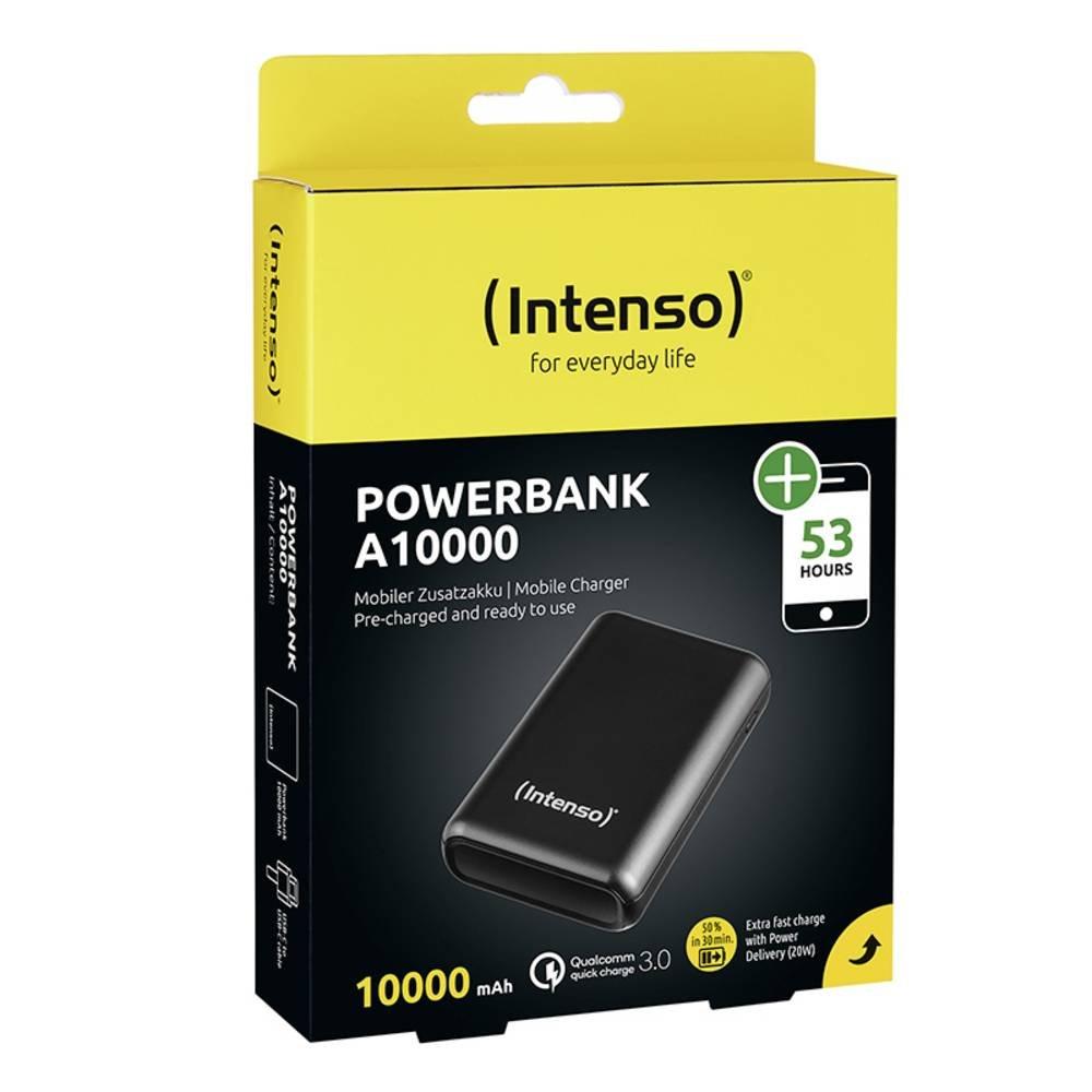 Intenso  A10000 Powerbank 10000 mAh Li-Ion USB-A, USB-C® Schwarz 