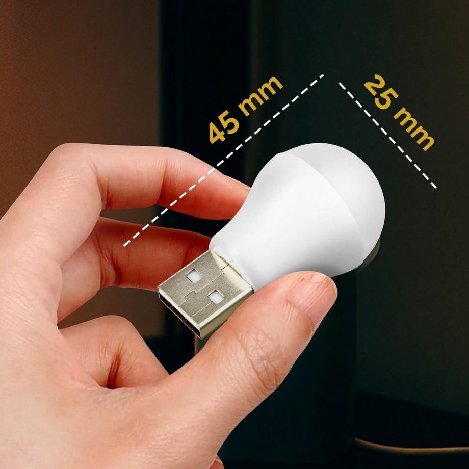 Avizar  Ampoule LED USB 1W, Compact et Universel 