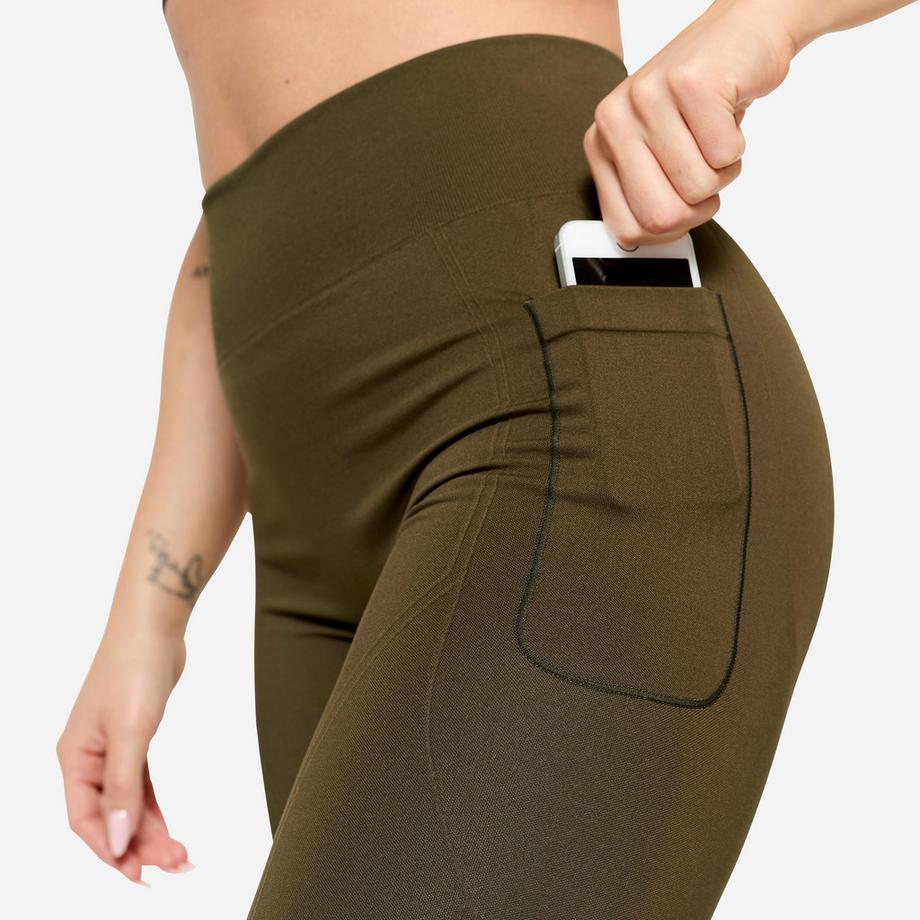 DOMYOS  Legging femme seamless push-up polyester 