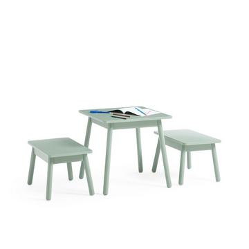 Ensemble table et 2 bancs enfant