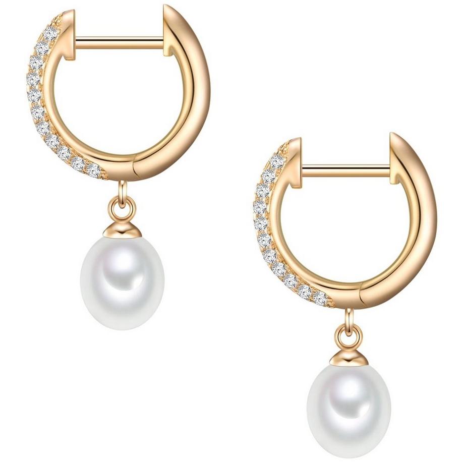 Valero Pearls  Femme Créoles en argent 