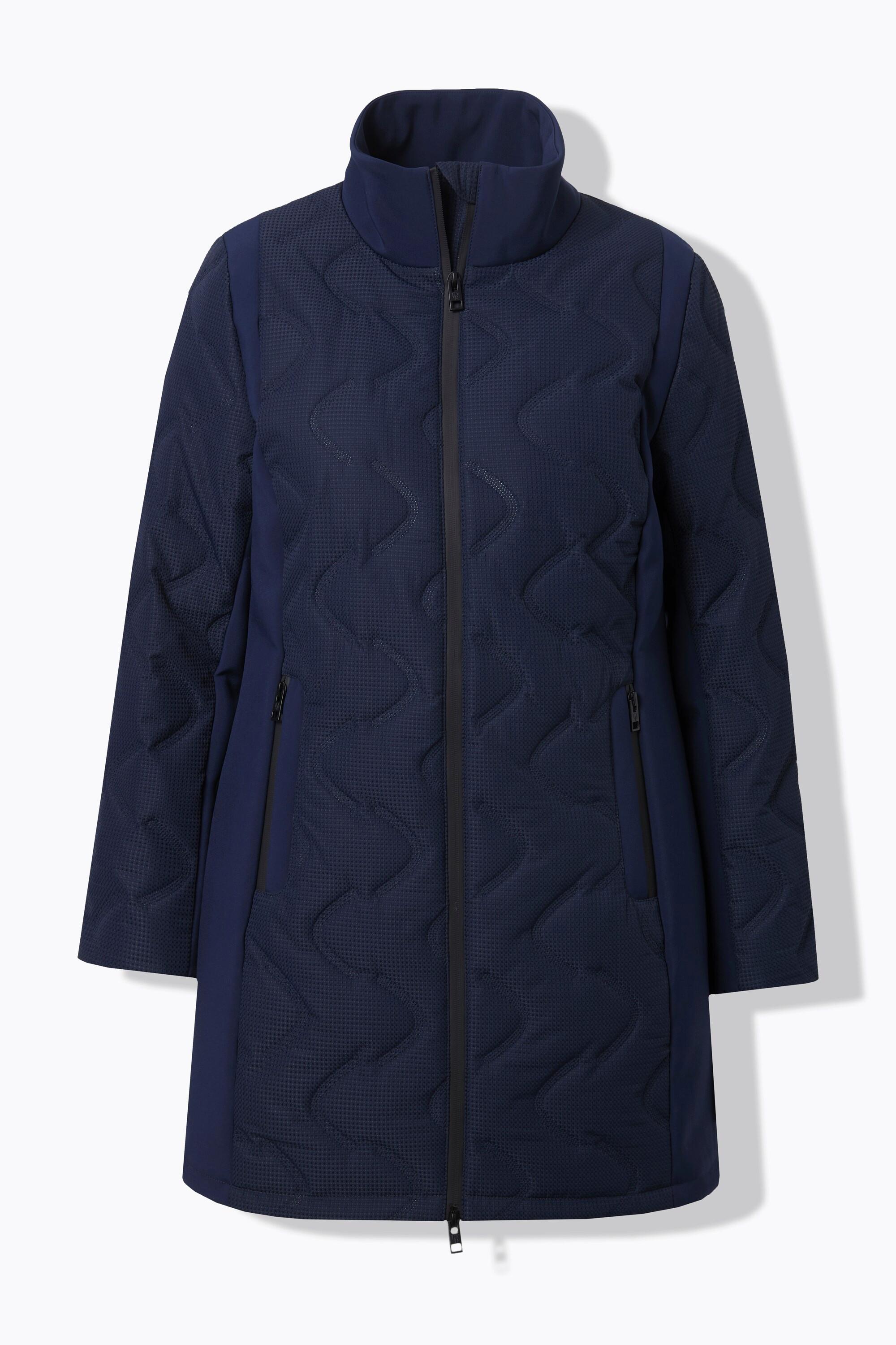 Ulla Popken HYPRAR Laserstepp-Jacke Softshell-Einsätze Kapuze  