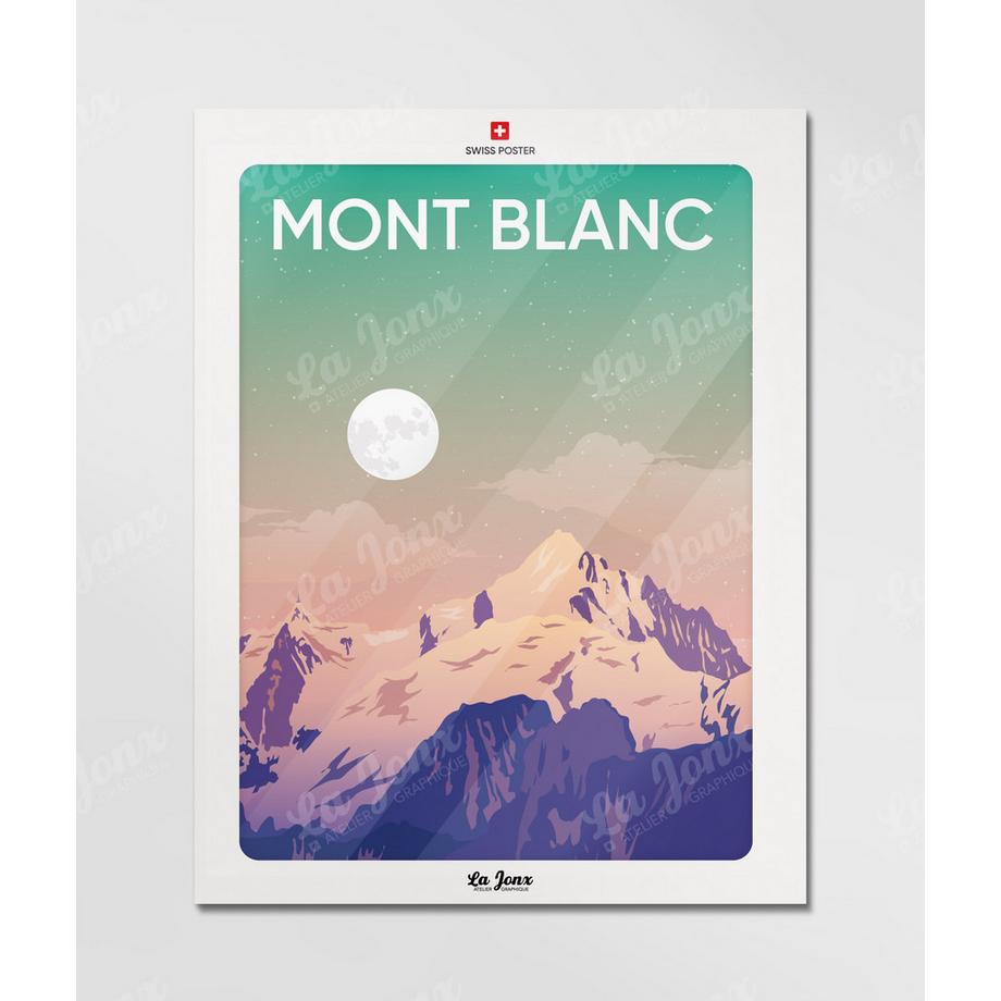 La-Jonx Affiche de Mont-Blanc  