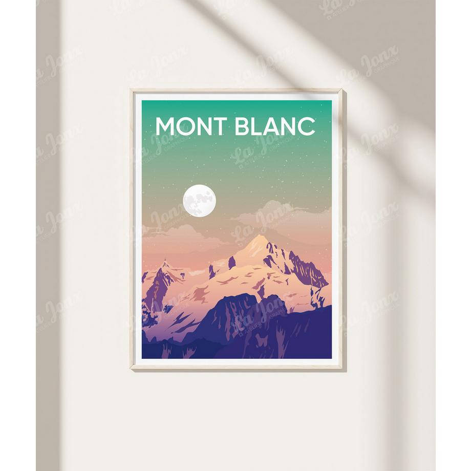 La-Jonx Affiche de Mont-Blanc  