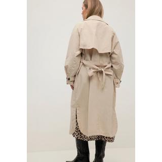 Studio Untold  Trench-coat, oversize, grand col, base arrondie 