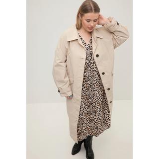 Studio Untold  Trench-coat, oversize, grand col, base arrondie 