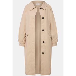 Studio Untold  Trench-coat, oversize, grand col, base arrondie 