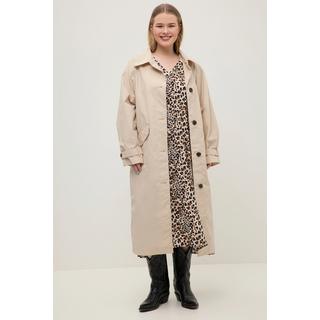 Studio Untold  Trench-coat, oversize, grand col, base arrondie 