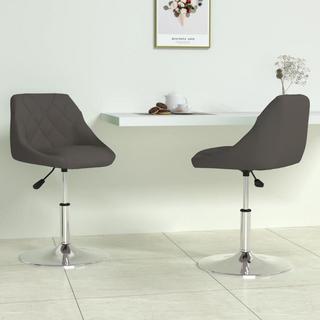 VidaXL Chaise pivotante de salle à manger velours  