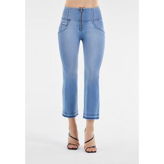 FREDDY  WR.UP® Push-up-Jeans in 7/8-Länge mit Flared-Saum und Raw-Edge-Effekt 