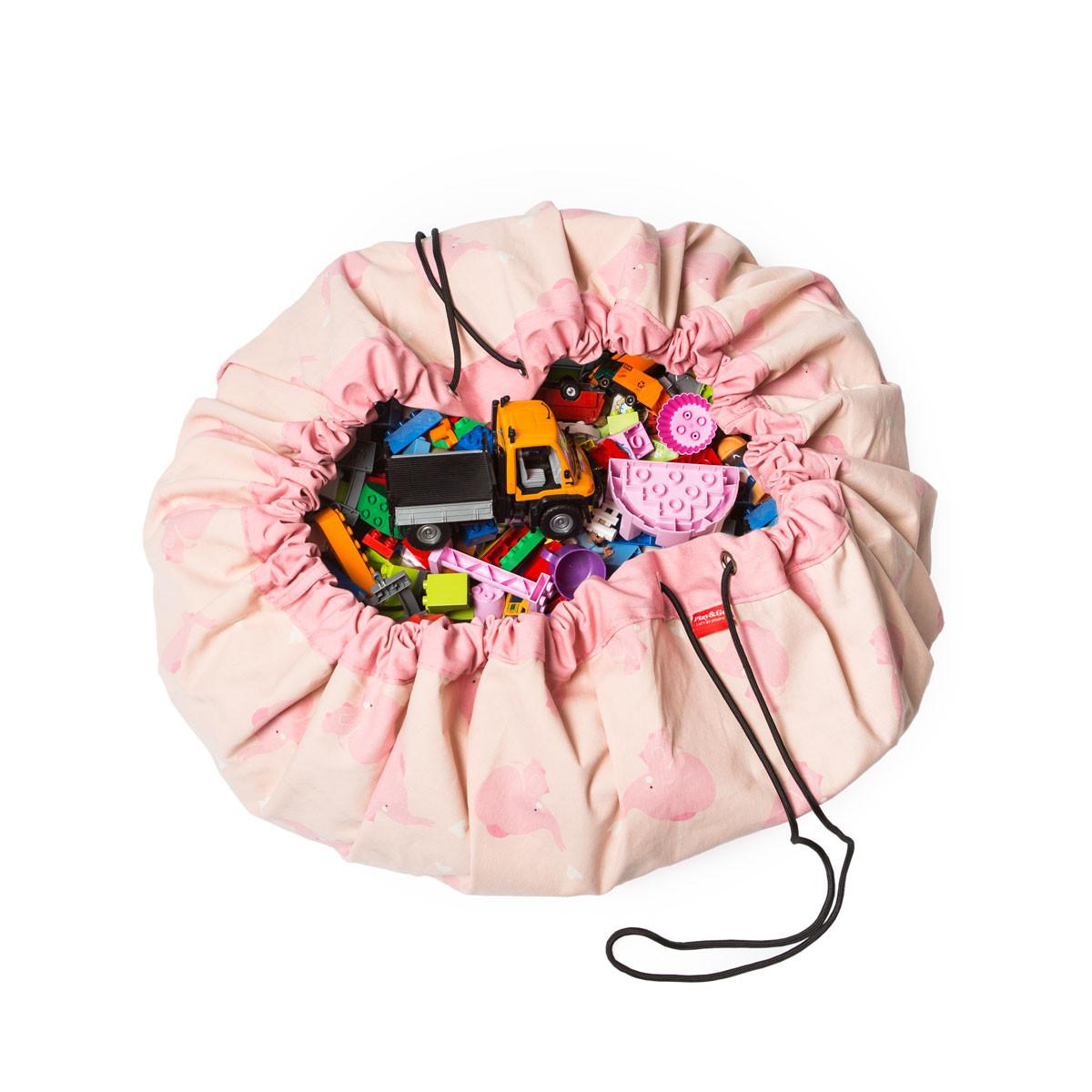 Play&Go  Sac à jouets, Pink Elephant by A little lovely company, Play&Go 