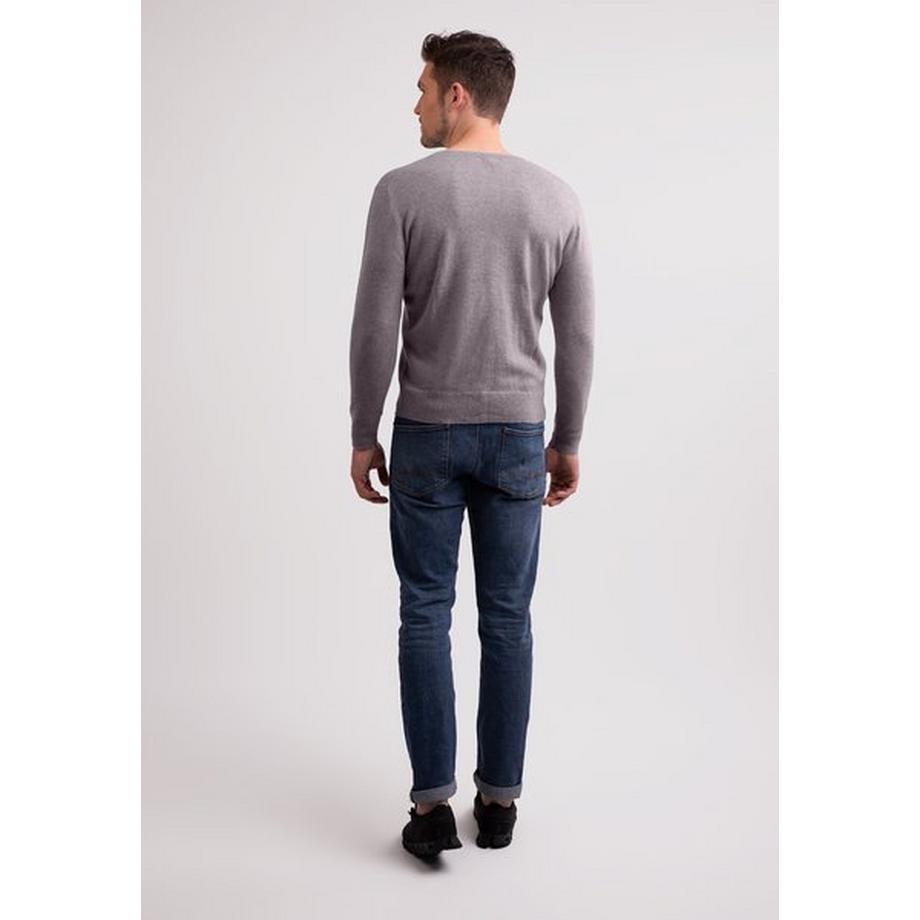 CASH-MERE.CH Recycelter Kaschmir V-Ausschnitt Pullover  
