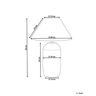 Beliani Lampe à poser en Céramique Traditionnel TELIRE  