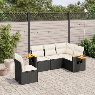 VidaXL set divano da giardino Polirattan  