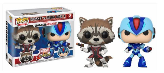 Funko  POP - Marvel - Divers - 2 - Rocket & MegaMan X 